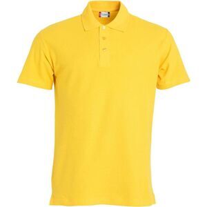 Clique Mens Basic Polo Shirt / Lemon